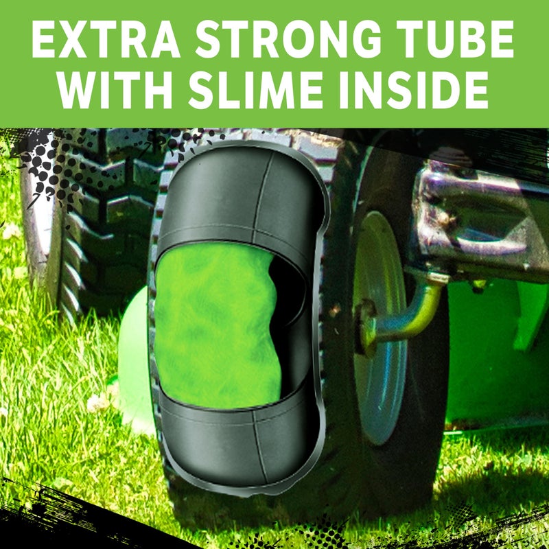 Slime 30015 Inner Tube for riding lawn mowers, ATVs, quads, tractors and farm/agriculture equipment, Extra Strong, Includes Self-Sealing Slime Sealant, Heavy Duty Replacement, 16x6.5-8" / 16x7.5-8" - Image 2